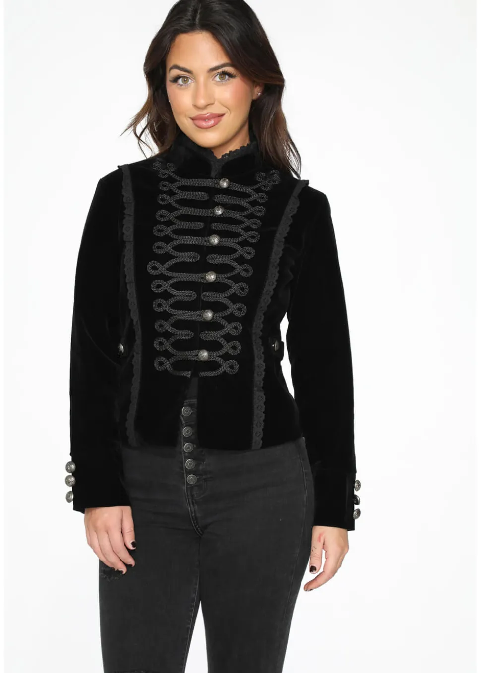 orchid_bloom_kahina_velve_0.webp Orchid Bloom Kahina Velvet Jacket Black