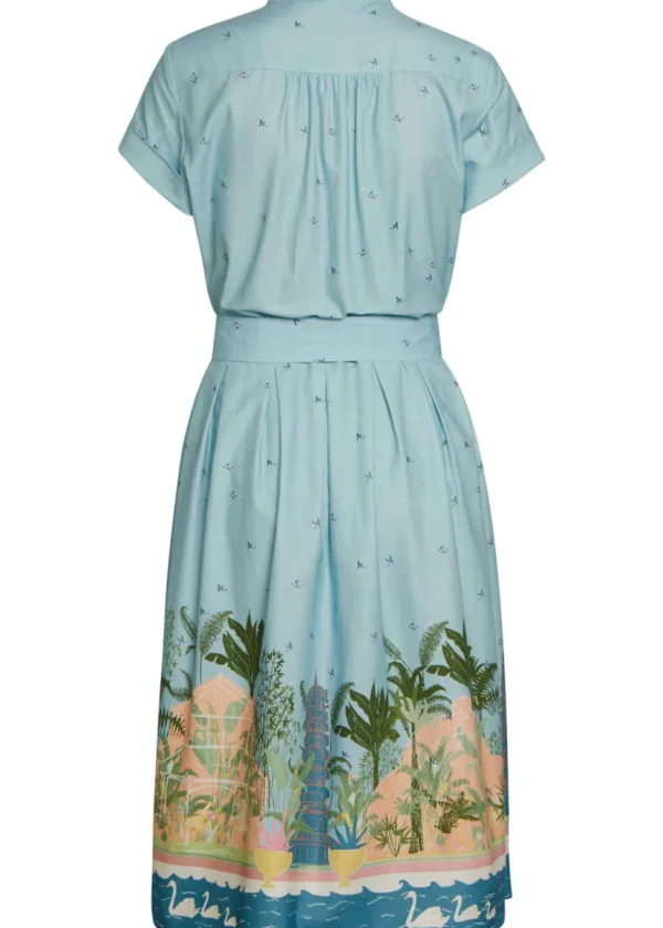Palava Louise Kew Gardens 40's A-Line Dress Blue