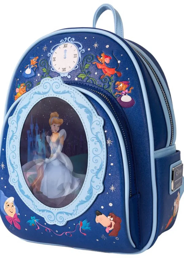 PRE-ORDER Loungefly Disney Cinderella 75th Anniversary Lenticular Backpack Blue