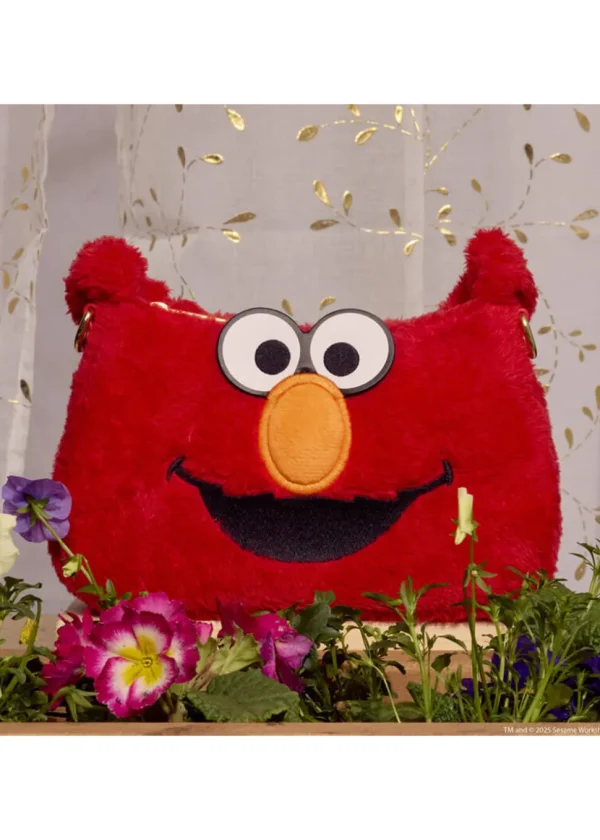 PRE-ORDER Loungefly Sesame Street Elmo Plush Crossbody Bag Red
