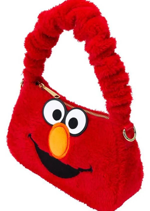 PRE-ORDER Loungefly Sesame Street Elmo Plush Crossbody Bag Red