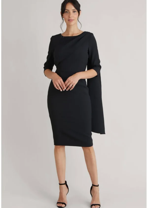 Pretty Dress Company Dovima Bel-Air 50's Pencil Dress Black
