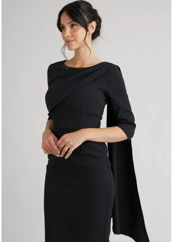 Pretty Dress Company Dovima Bel-Air 50's Pencil Dress Black