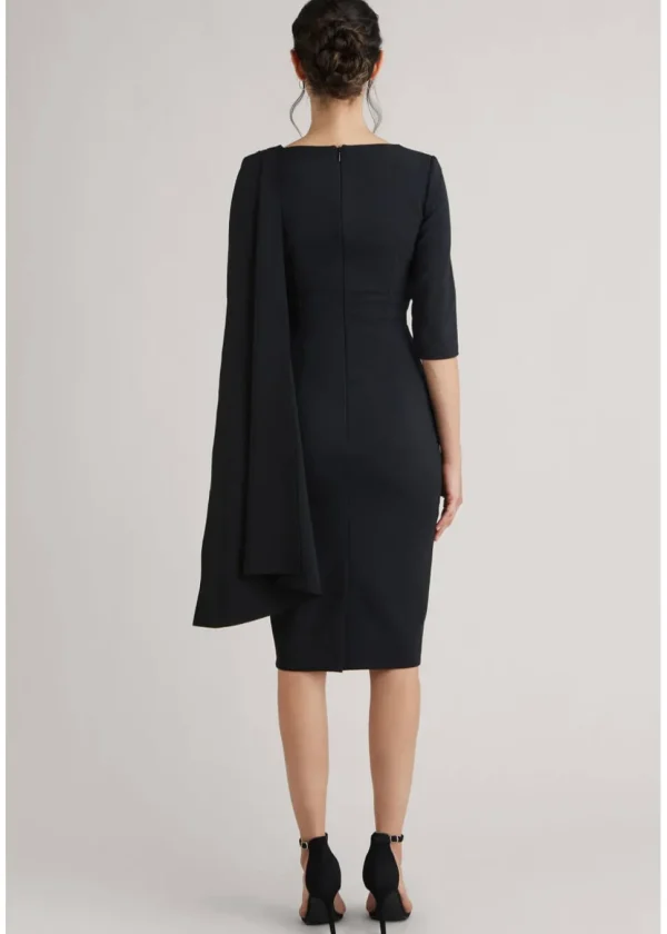Pretty Dress Company Dovima Bel-Air 50's Pencil Dress Black