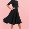 Pretty Dress Company Hepburn 50's Swing Dress Black