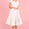 Pretty Dress Company Hourglass 50's Swing Dress Ivory