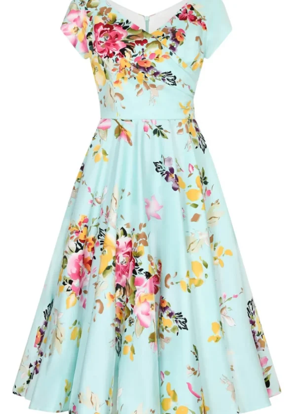 Pretty Dress Company Hourglass Seville 50's Swing Dress Mint