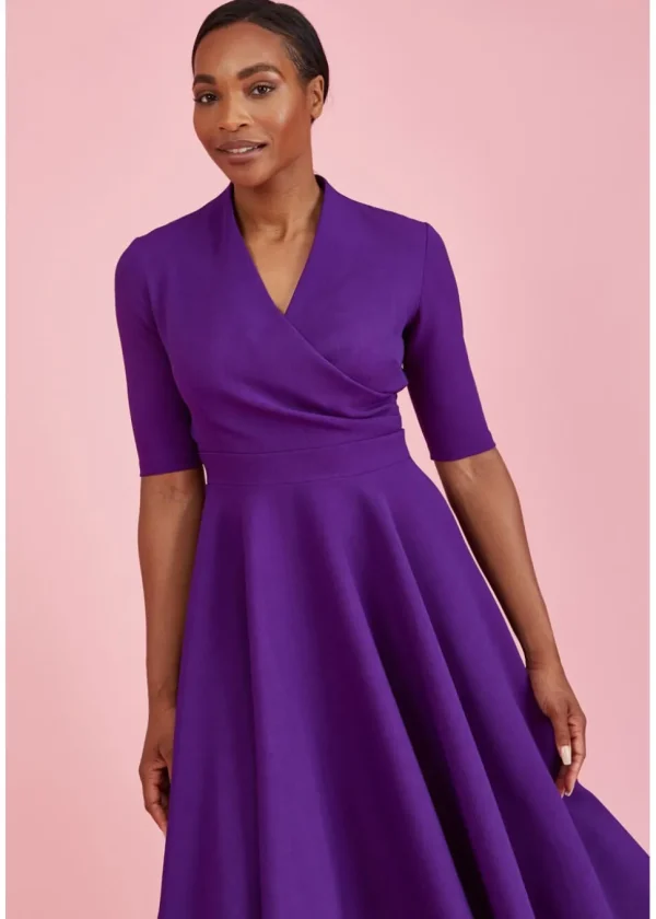 Pretty Dress Company Leyla 50's Swing Dress Purple