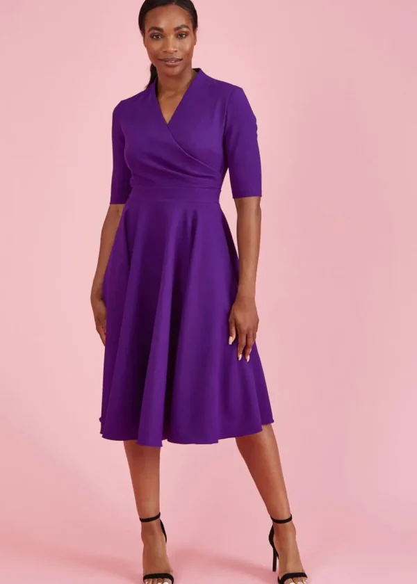 Pretty Dress Company Leyla 50's Swing Dress Purple
