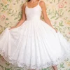 Pretty Dress Company Priscilla Lace 50's Swing Dress Ivory