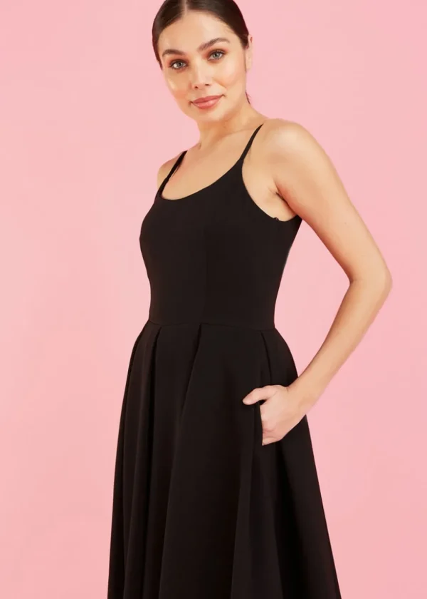 Pretty Dress Company Priscilla 50's Swing Dress Black