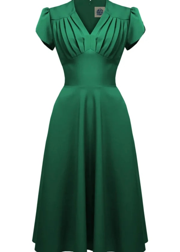 Pretty Retro Classic 50's Swing Dress Green