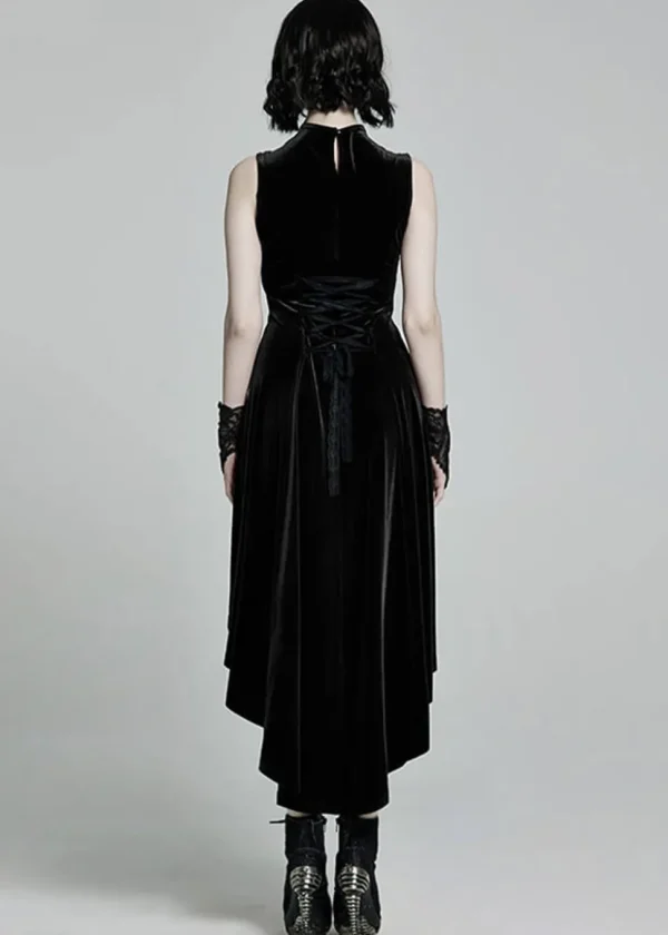 Punk Rave Aurora Velvet Dress Black