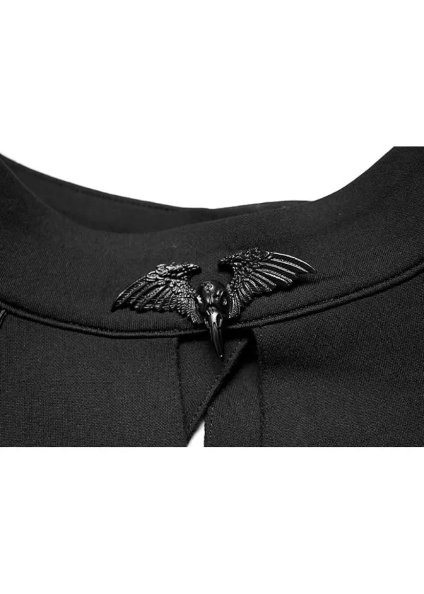 Punk Rave Bat Capelet Black