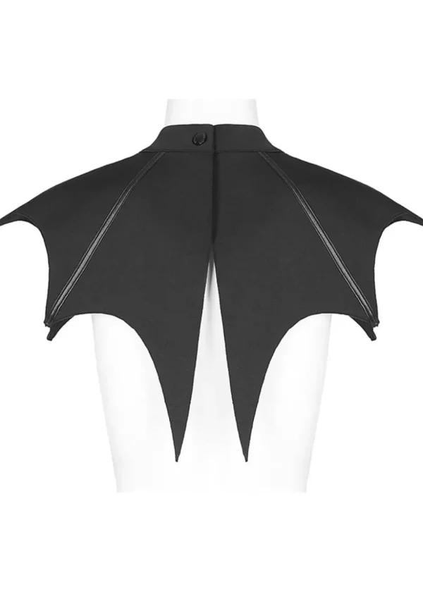 Punk Rave Bat Capelet Black