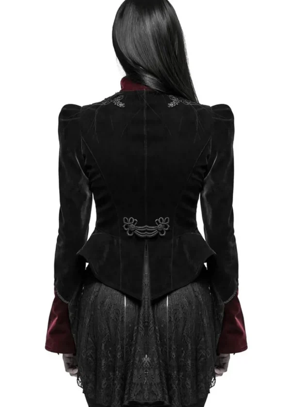 Punk Rave Crimson Peak Jacket Black Red