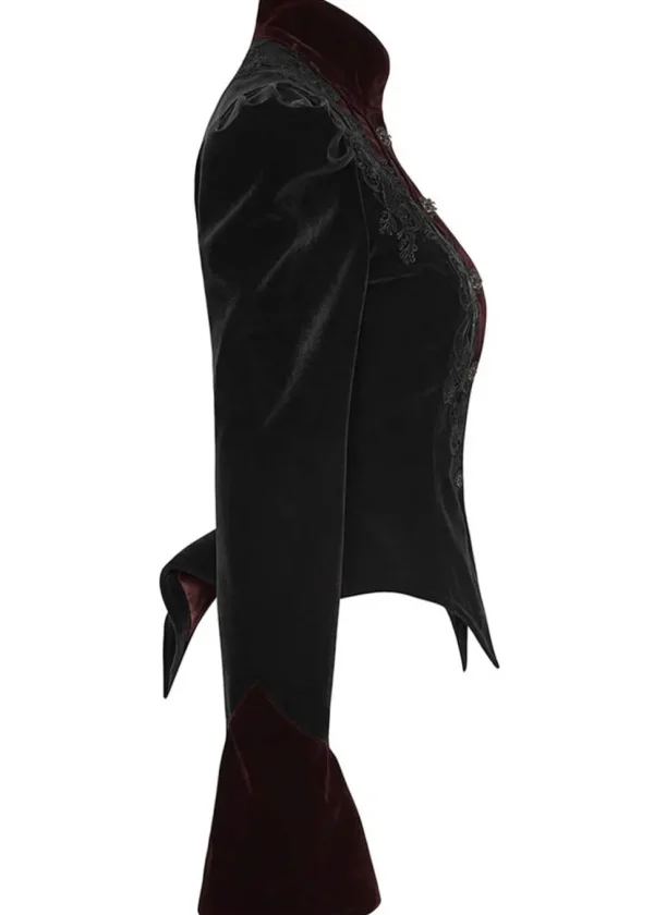 Punk Rave Crimson Peak Jacket Black Red