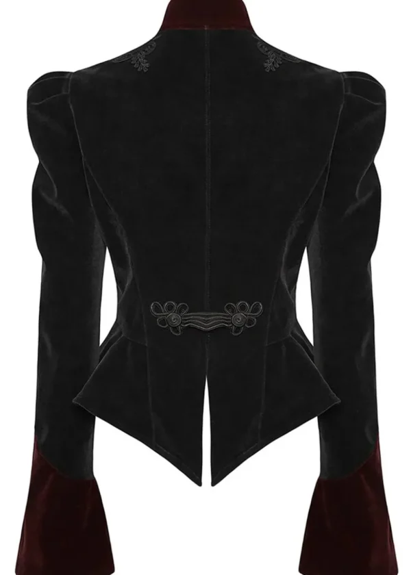 Punk Rave Crimson Peak Jacket Black Red