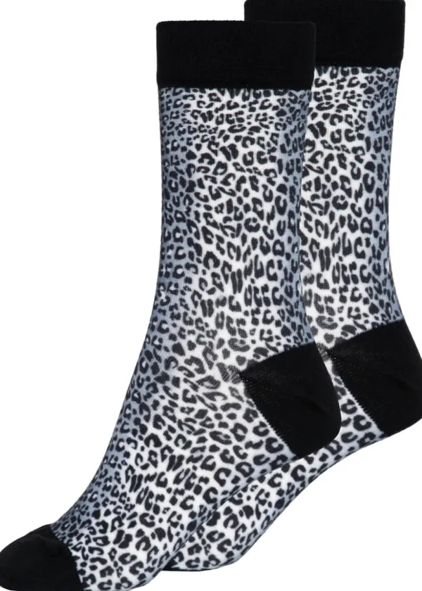 Queen Kerosin Retros Leopard Socks Multi