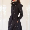RainSisters Timeless Polka Dots Water-Repellent 50's Raincoat Black