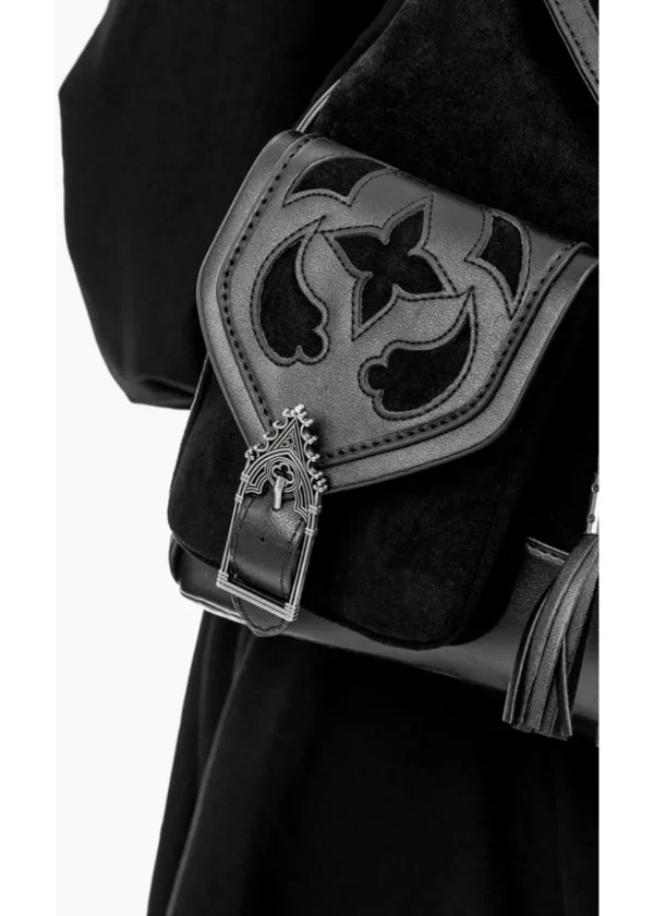 Restyle Cathedralis Buckle Backpack Black