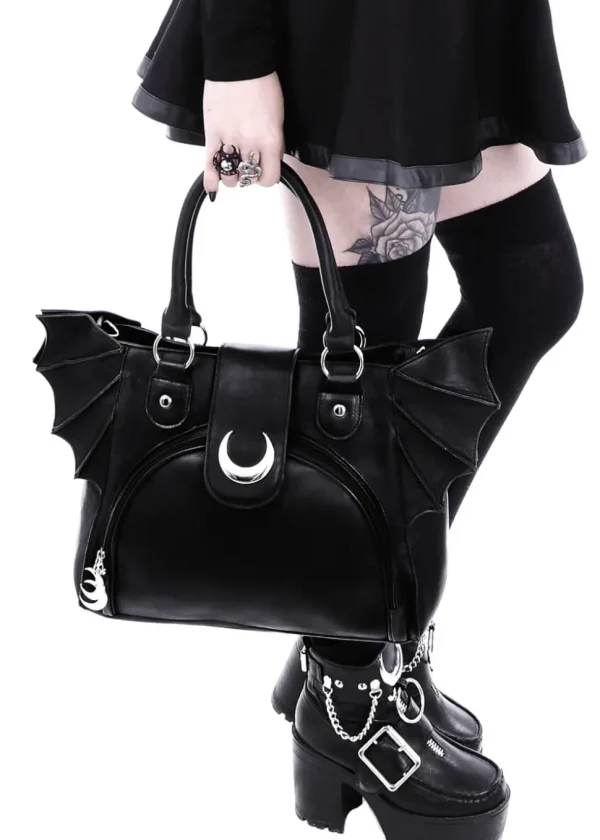 Restyle Elegant Moon Bat Black