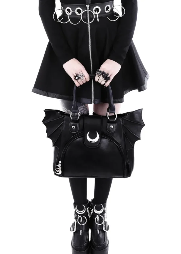 Restyle Elegant Moon Bat Black