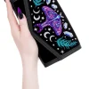Restyle Enchanted Forest Moth Fern Wallet Black