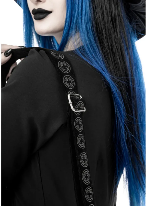 Restyle Gothic Chapel Hobo Shoulderbag Black