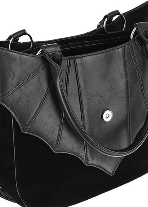 Restyle Ominous Bat Pentagram Bag Black