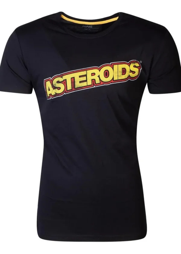 Retro Games Heren Atari Astroids Logo T-Shirt Black