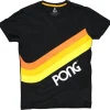 Retro Games Mens Atari Pong Wave T-Shirt Black