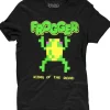 Retro Games Men's Frogger The OG Pixel T-Shirt Black