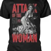 Retro Movies Attack Of The 50ft Woman T-Shirt Black