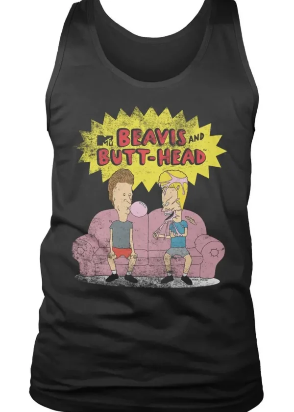 Retro Movies Beavis and Butt-Head Tank Top Black