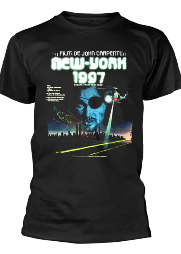 Retro Movies Escape From New York T-Shirt Black