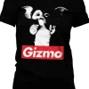 Retro Movies Gremlins Gizmo Girly T-Shirt Black