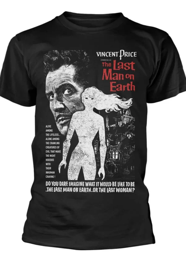 Retro Movies Last Man On Earth T-Shirt Black