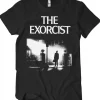 Retro Movies The Exorcist Poster 80's T-Shirt Black