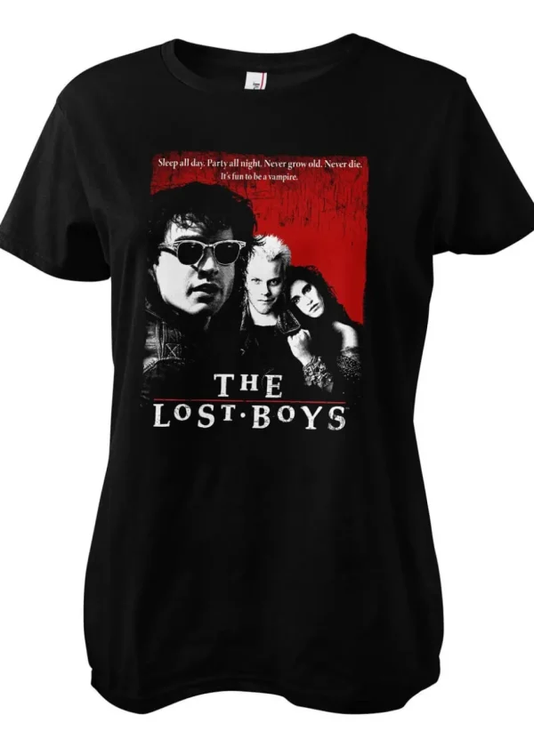 Retro Movies The Lost Boys Girly T-Shirt Black
