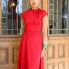 Retrolicious Bombshell 50's A-Line Dress Red