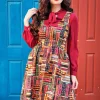 Retrolicious Don't Judge a Book 40's Dress Multi