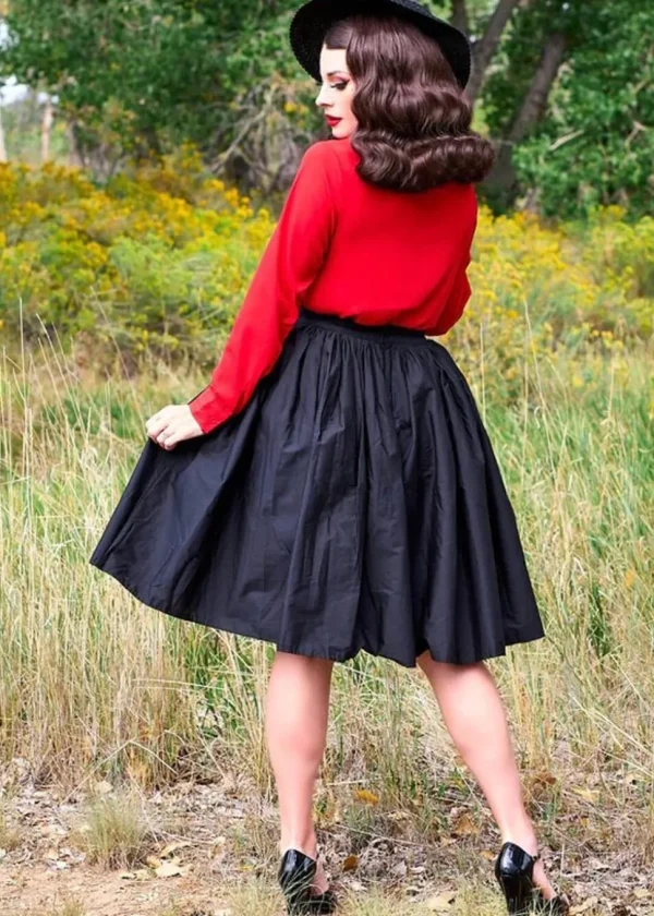 Retrolicious Helen Retro 50's Blouse Red