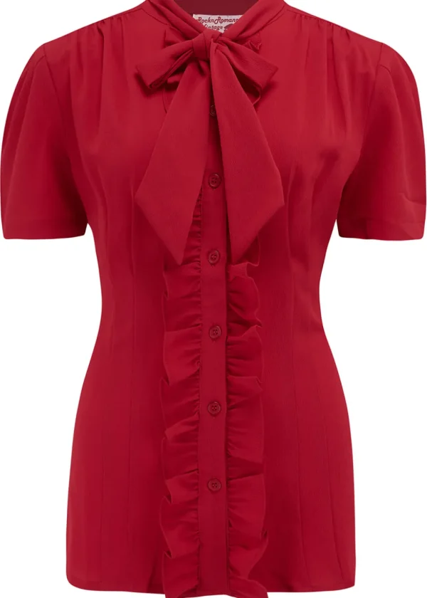 Rock N Romance Betsy 40's Blouse Red