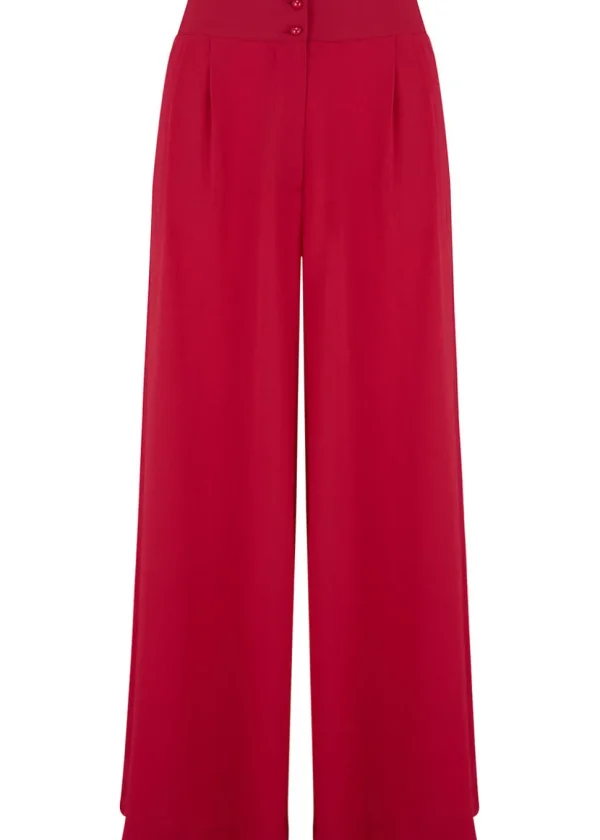 Rock N Romance Sophia 40's Palazzo Pants Red