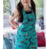 Run & Fly Adventure Dinosaur Twill 70's Dungarees Jade