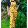 Run & Fly Bees Knees Twill 60's Dungarees Mustard