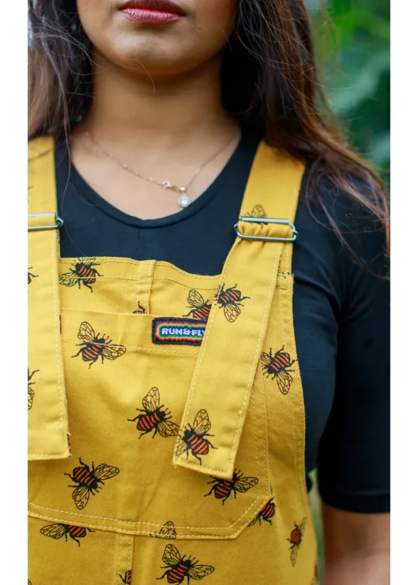 Run & Fly Bees Knees Twill 60's Dungarees Mustard
