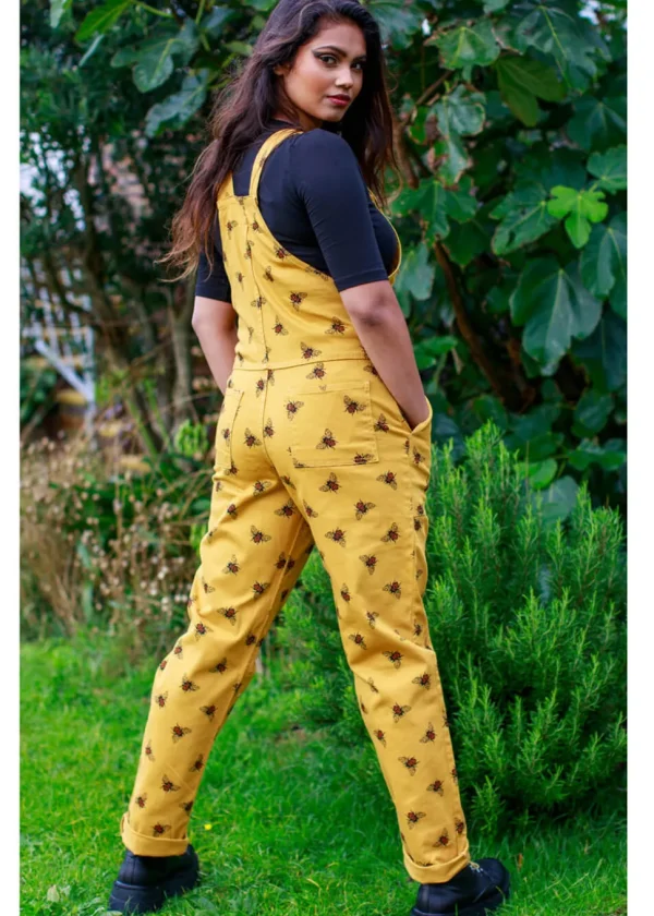 Run & Fly Bees Knees Twill 60's Dungarees Mustard