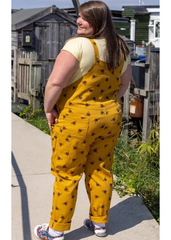 Run & Fly Bees Knees Twill 60's Dungarees Mustard